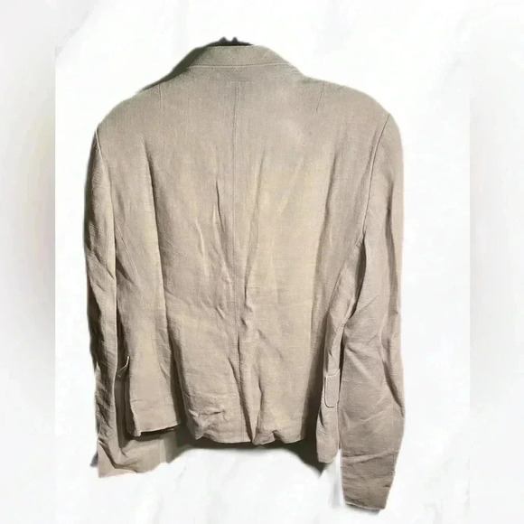 Akris Punto classic stylish blue grey trendy long sleeve 3 faux pocket blazer 12 - Picture 2 of 6